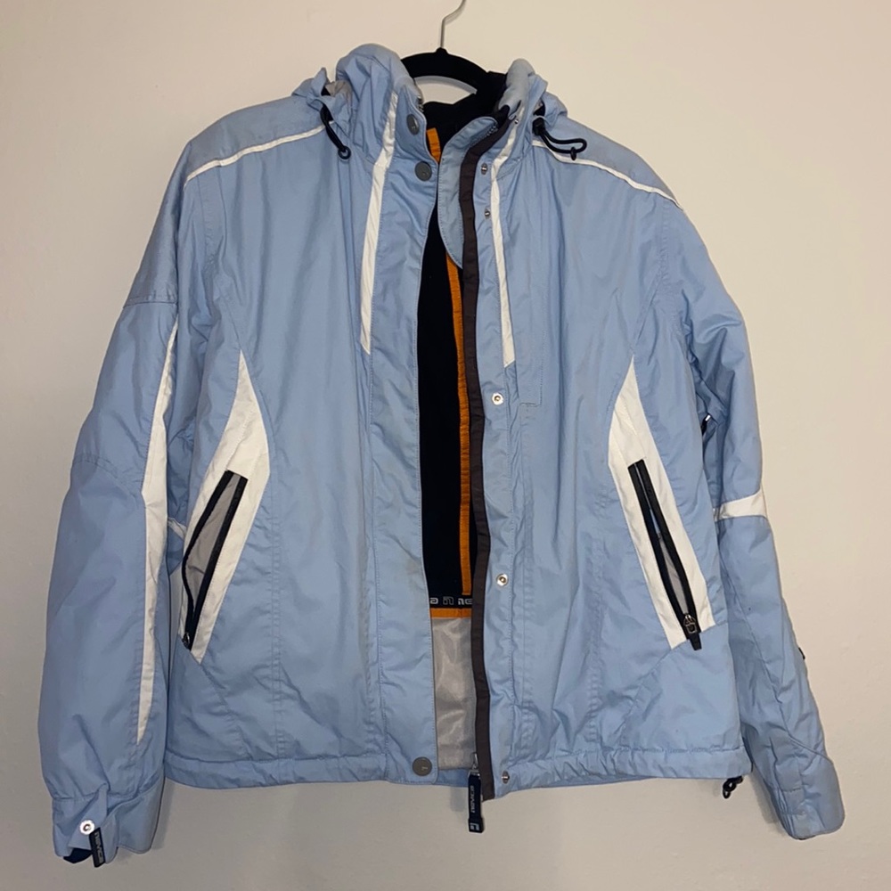 Nevica Periwinkle Light Blue Ski Jacket with Rescue Tool size 10